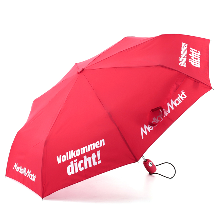 custom logo folding umbrella with auto open/close | high quality rain & sun protection