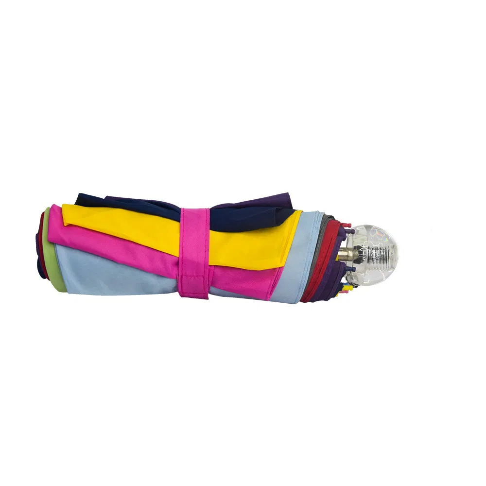 custom printed anti uv colorful 3 fold promotional umbrellas