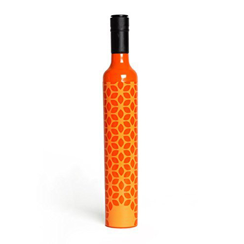 custom logo printed wine bottle car umbrella 3 section gift promo umbrellas
