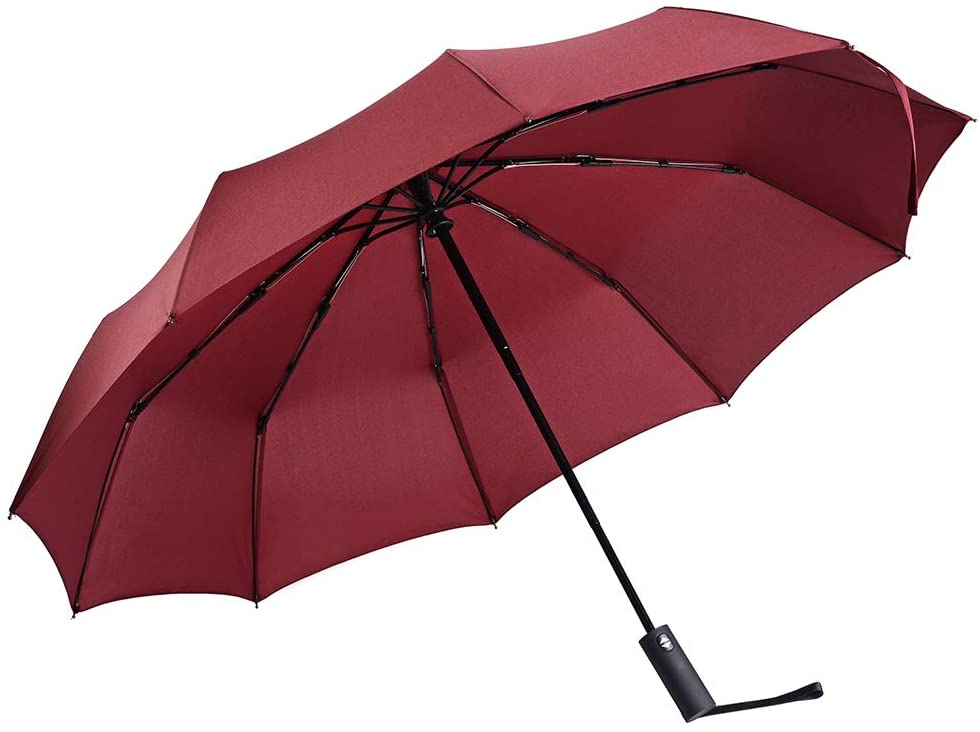 custom logo 10 rib 23 inch auto open close umbrella