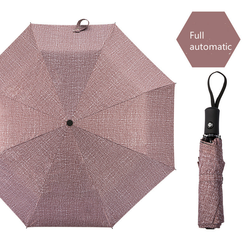 custom uv printed 3 fold automatic umbrella for outdoor use