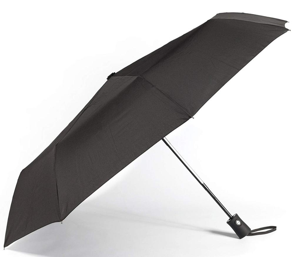 custom logo 21" red compact automatic folding umbrellas