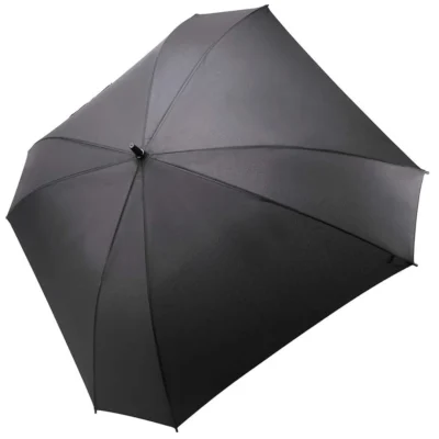 30-Inch Black Windproof Golf Umbrella with Straight Handle
