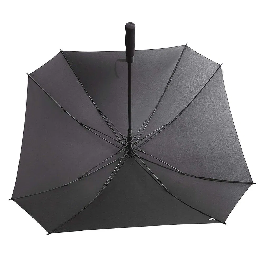 30 inch black windproof golf umbrella with straight handle