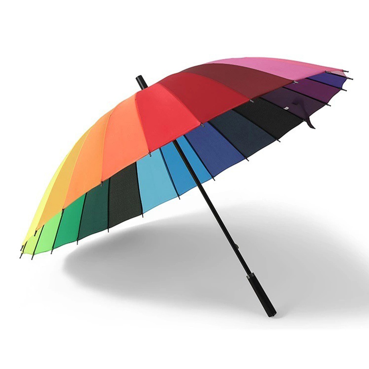 custom logo 24 rib golf umbrella wholesale manufacturers