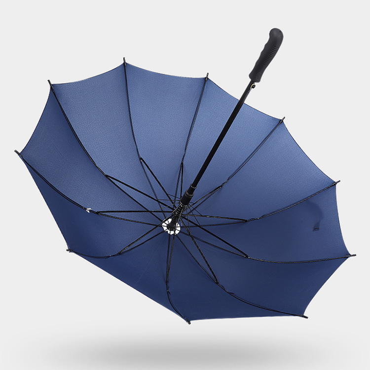 custom logo large men's black golf umbrellas wholesale