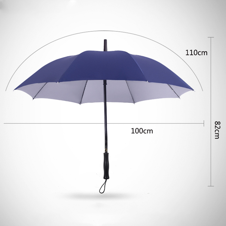 custom logo large men's black golf umbrellas wholesale