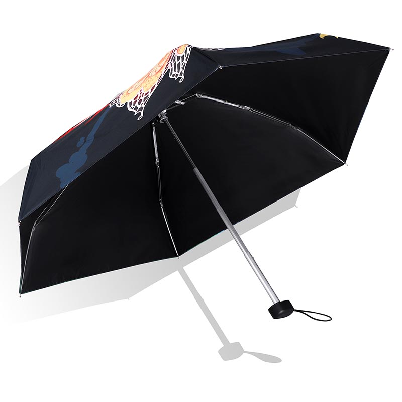custom 5 fold cartoon printed umbrellas wholesale