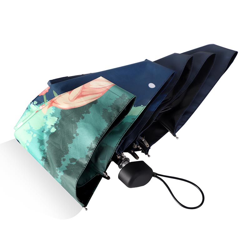 custom printed cartoon windproof folding umbrellas wholesale